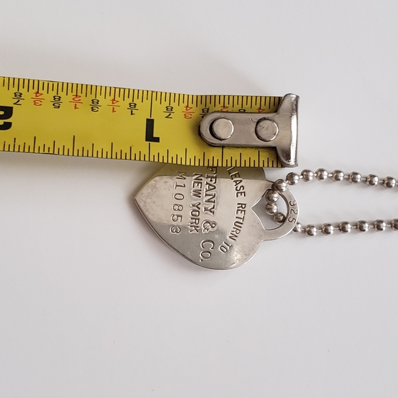 Tiffany & Co. Heart Pendant Long Silver 925 Necklace - Picture 5 of 6